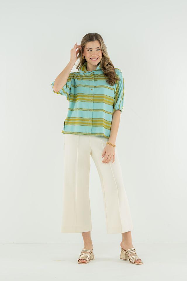 Emily McCarthy Bonny Top-Fringe Stripe