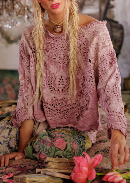 Magnolia Pearl Eyelet Adelise Top