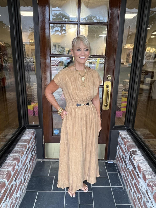 Leather Belt Dress