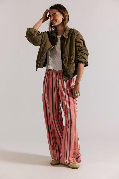 Days End Linen Stripe Pant