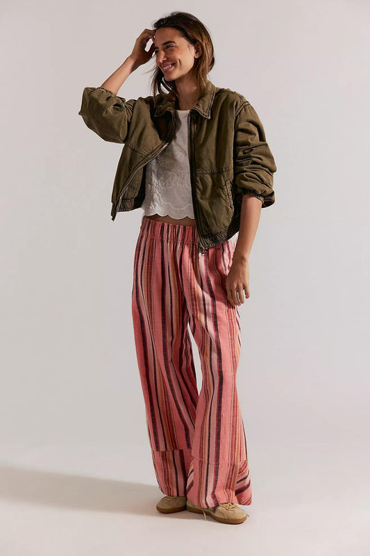 Days End Linen Stripe Pant