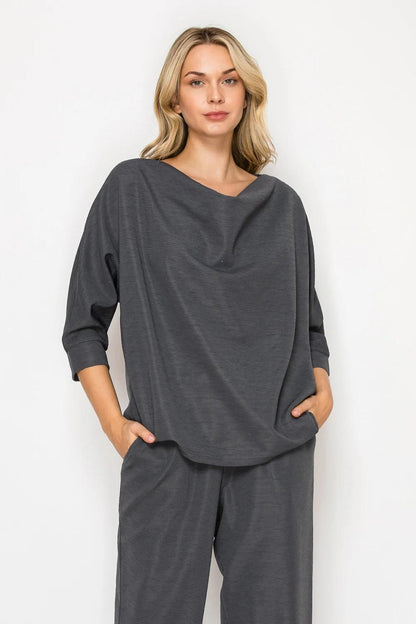 Keziah Top- Charcoal