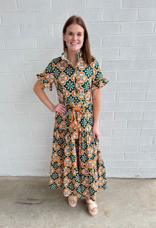 Lena Clementine Tile Dress