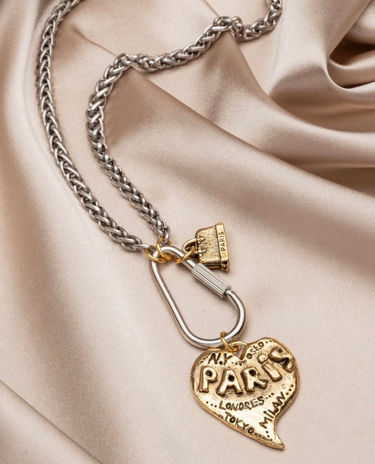 Yochi Paris Heart Necklace
