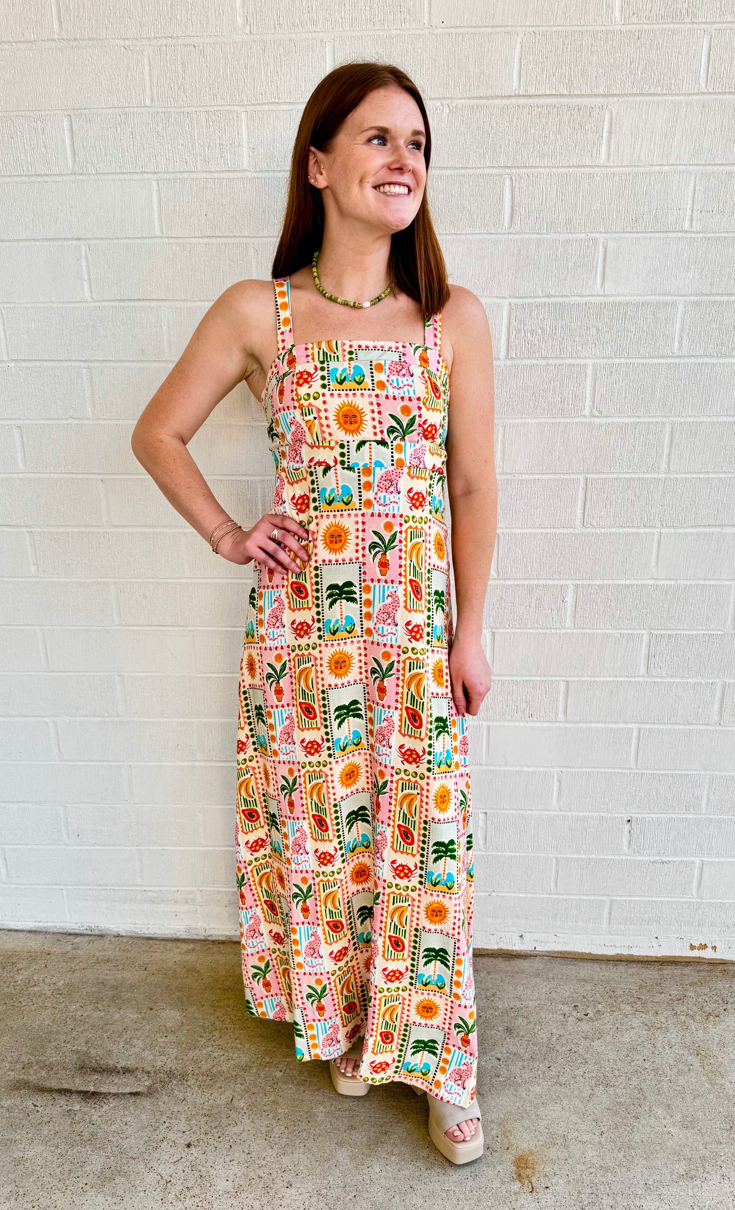 Camila Dress- Island Postcard
