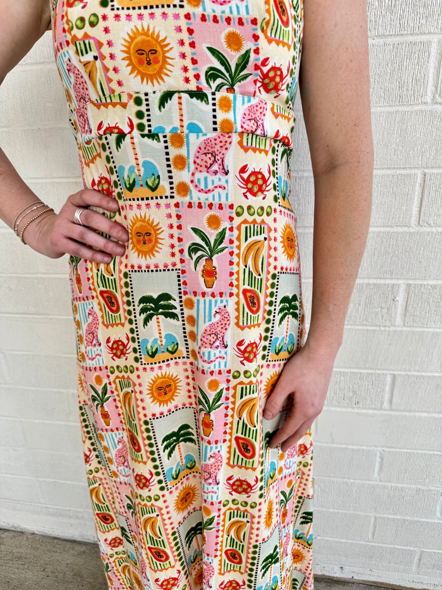 Camila Dress- Island Postcard