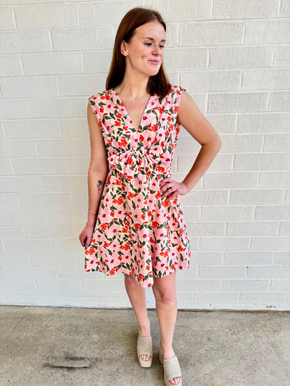 Saffron Bloom Mini Dress