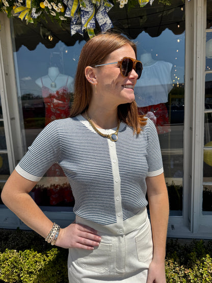Mavi Stripe Cardigan