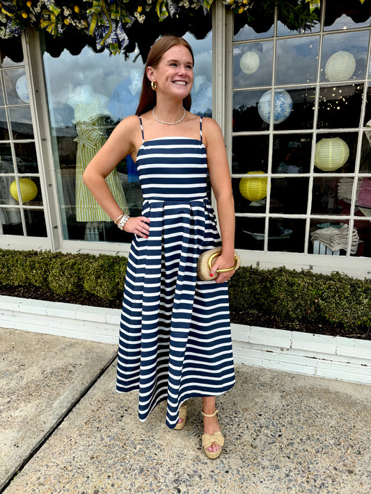 Striped Midi Dress