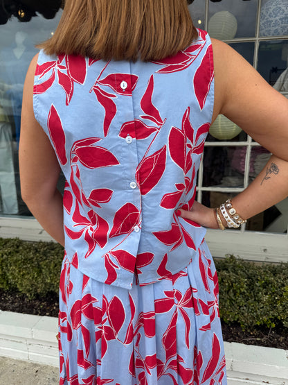 Blue Print Top