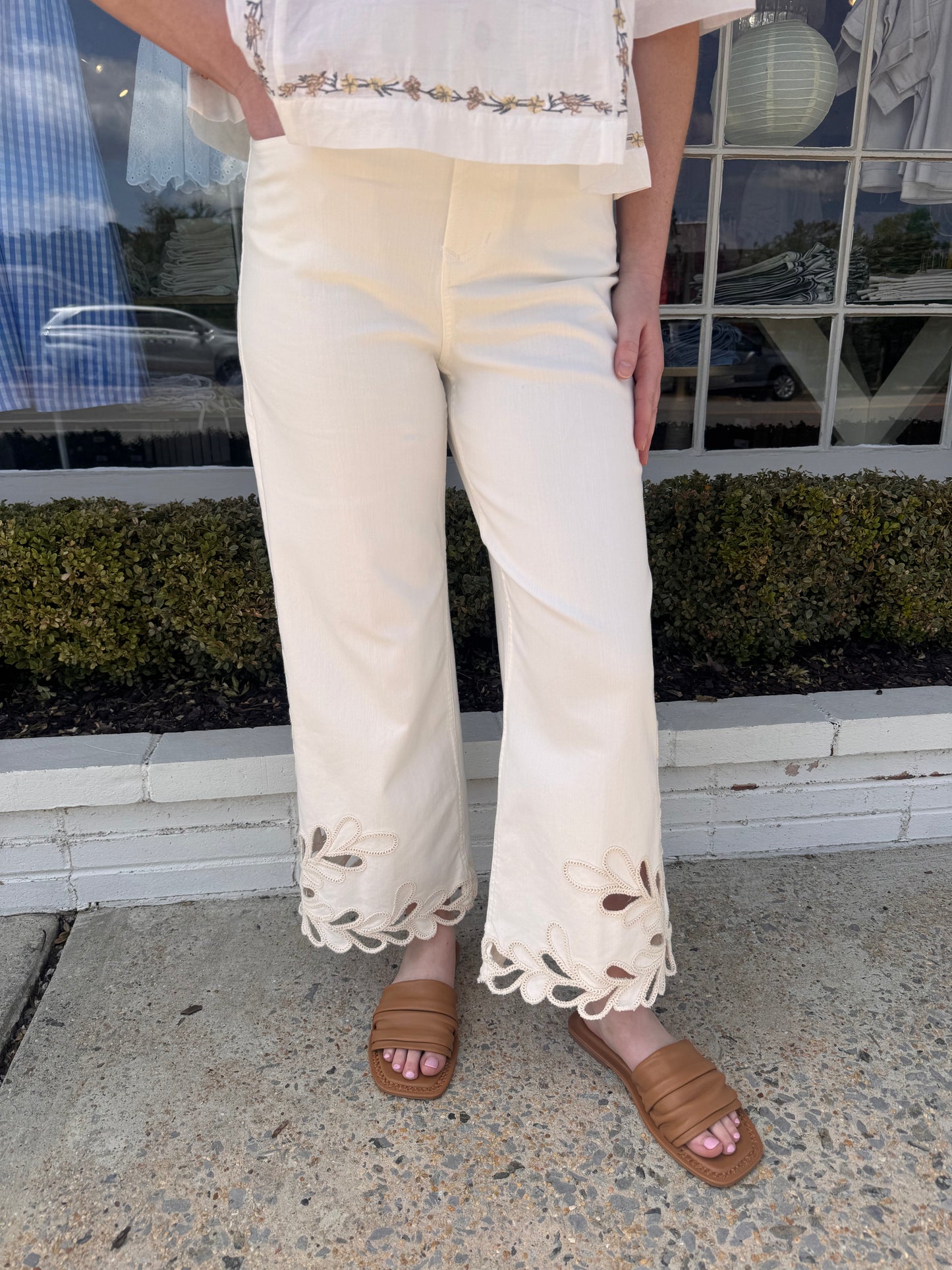 Audrey Wide Leg- Lace