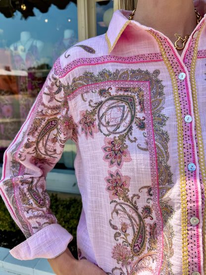 Ivy Jane Paisley Border Shirt