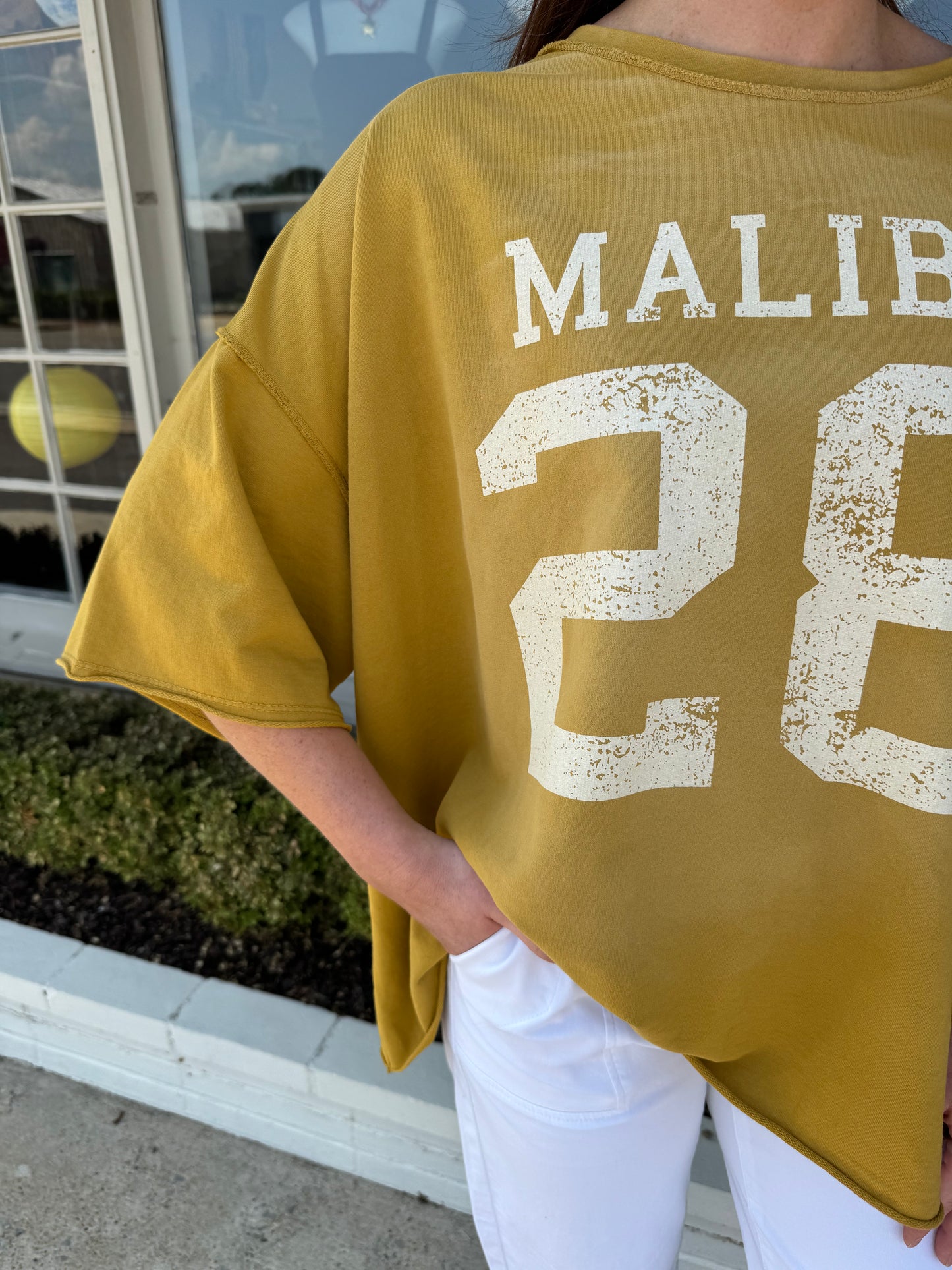 One Size Malibu Tee- Mustard