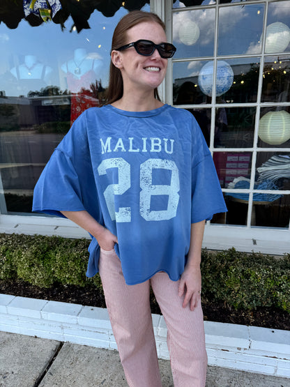 One Size Malibu Tee- Blue