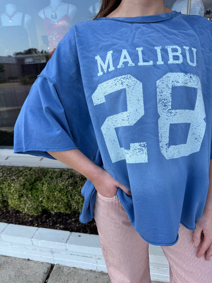 One Size Malibu Tee- Blue