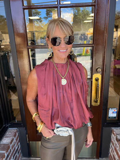 Pleated Balloon Top