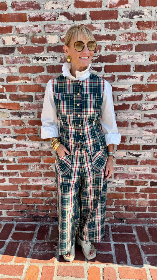 Ivy Jane Tartan Plaid Vest