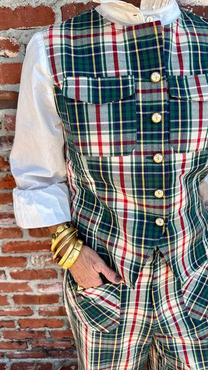 Ivy Jane Tartan Plaid Vest