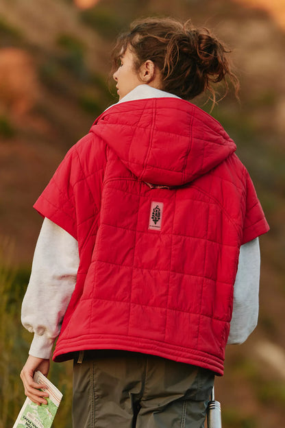 Happy Trails Poncho-Apple