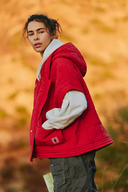 Happy Trails Poncho-Apple