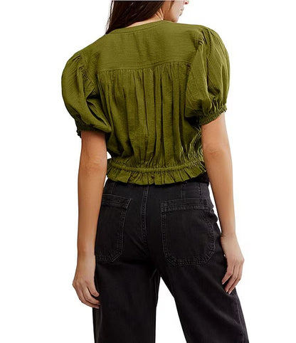Little Cloud Shirt- Moss