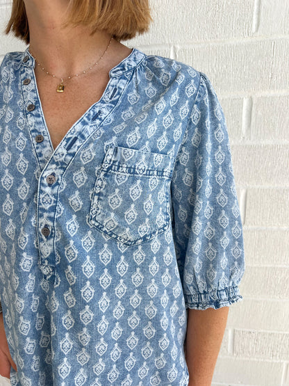 Dear John Sidney Blouse- Tulip Crest