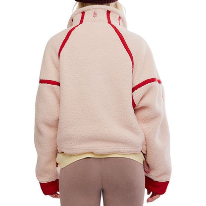 Free People Mountain High 1/2 Zip- Ballet Slipper