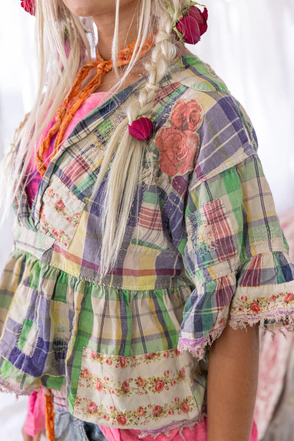 Magnolia Pearl Dear Liza Eyelet Blouse