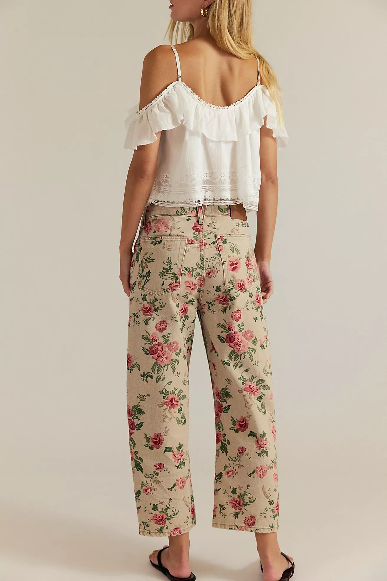 Free People Deep Trance Denim- Wallpaper Floral