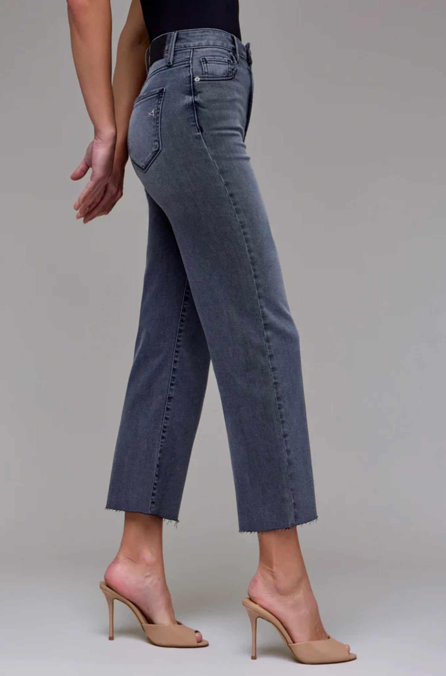 Hidden 27" Tracey Straight Denim-Grey