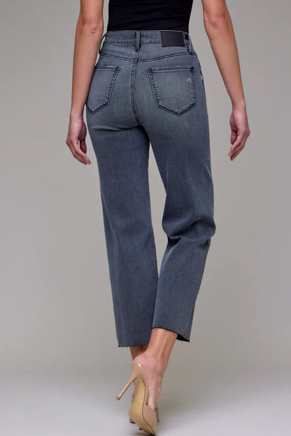 Hidden 27" Tracey Straight Denim-Grey