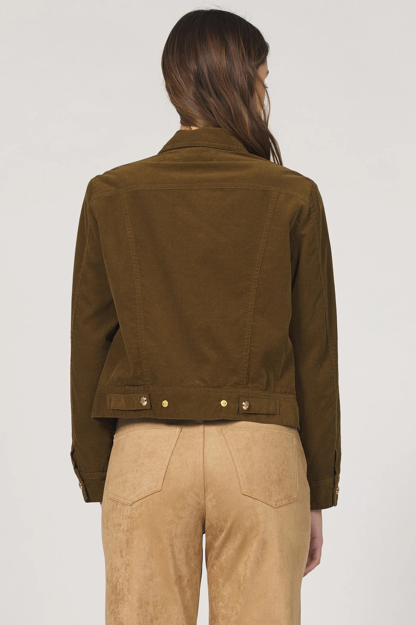 Dear John Montana Corded Jacket-Dk Olive