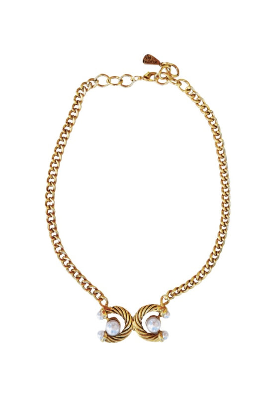 Yochi Pearl C Necklace