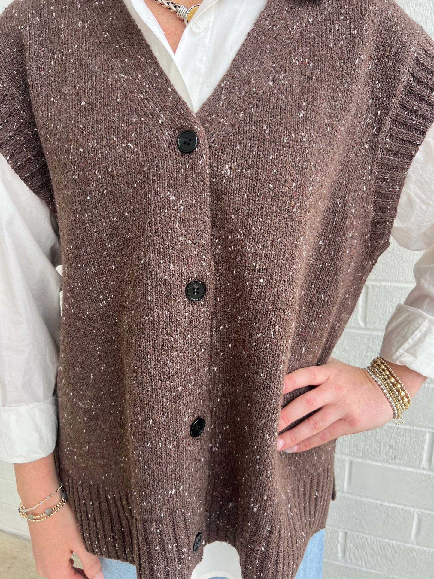 Oversized Sweater Vest