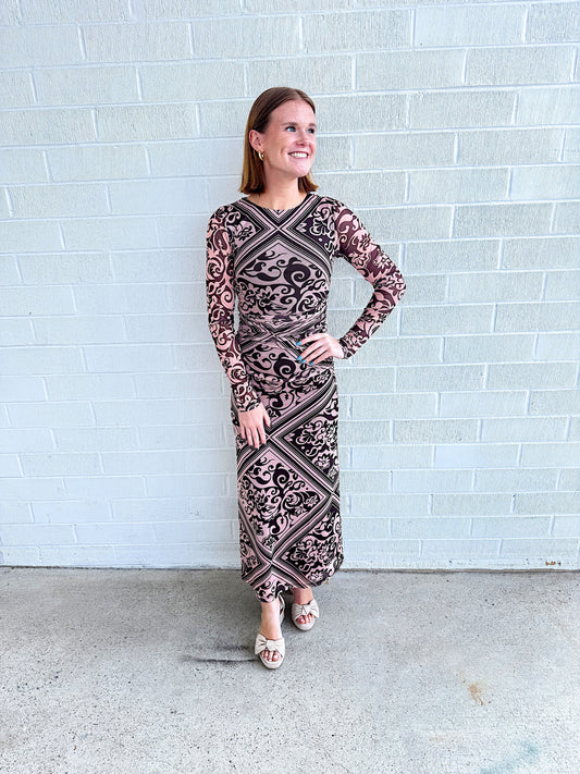 Lumi Mesh Midi Dress