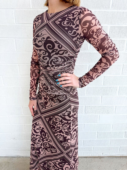 Lumi Mesh Midi Dress