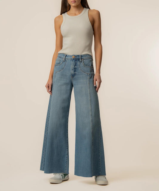 KUT Blake Super Wide Leg Denim