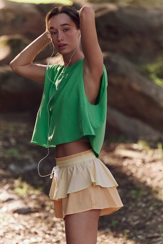 Free People Flex It Short- Light Papaya