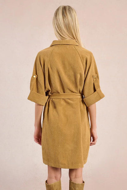 Velvet Shirt Dress