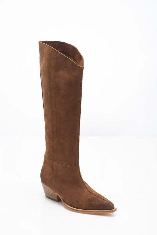 Free People Sway Low Slouch Boot- Tan