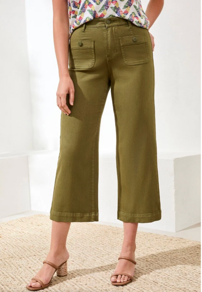 Tribal Sophia Crop Denim- Rainforest
