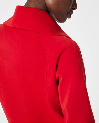 SPANX AirEssentials Half Zip- Red