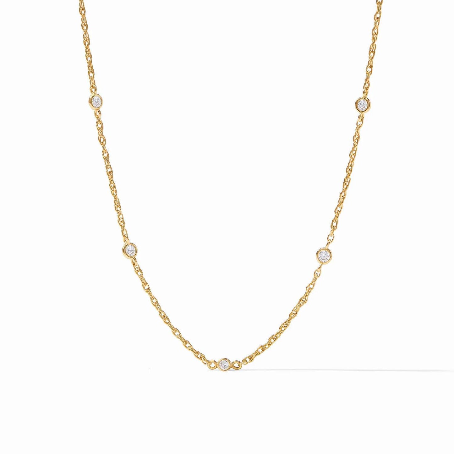 Celest Delicate Station Neck-Cubic Zirconia