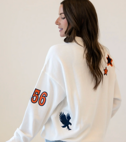 Auburn Scatter Mock Neck