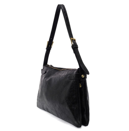 Trapeze Shoulder Bag- Black