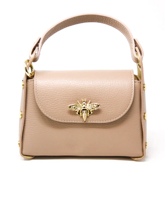 Leather Butterfly Mini Bag- Rose
