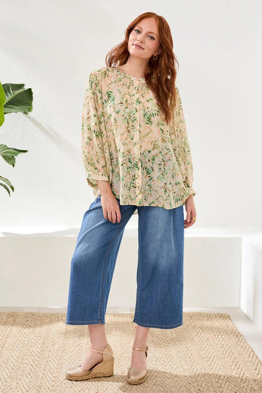 Dolman Sleeve Blouse- Cactus Clay