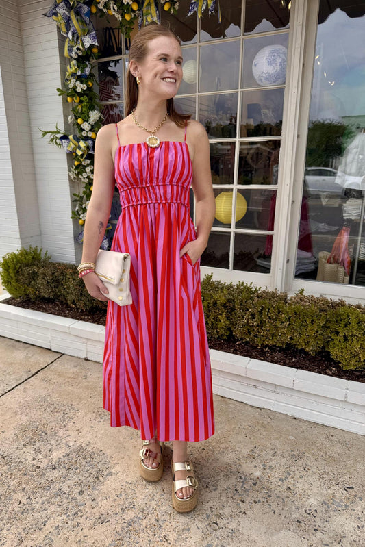 Summer Stripe Maxi Dress