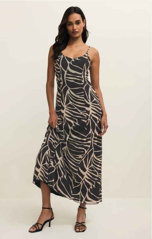 Charisma Tova Palm Midi Dress