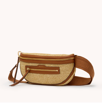 Hammitt Charles MD Crossbody- Cocoa Raffia